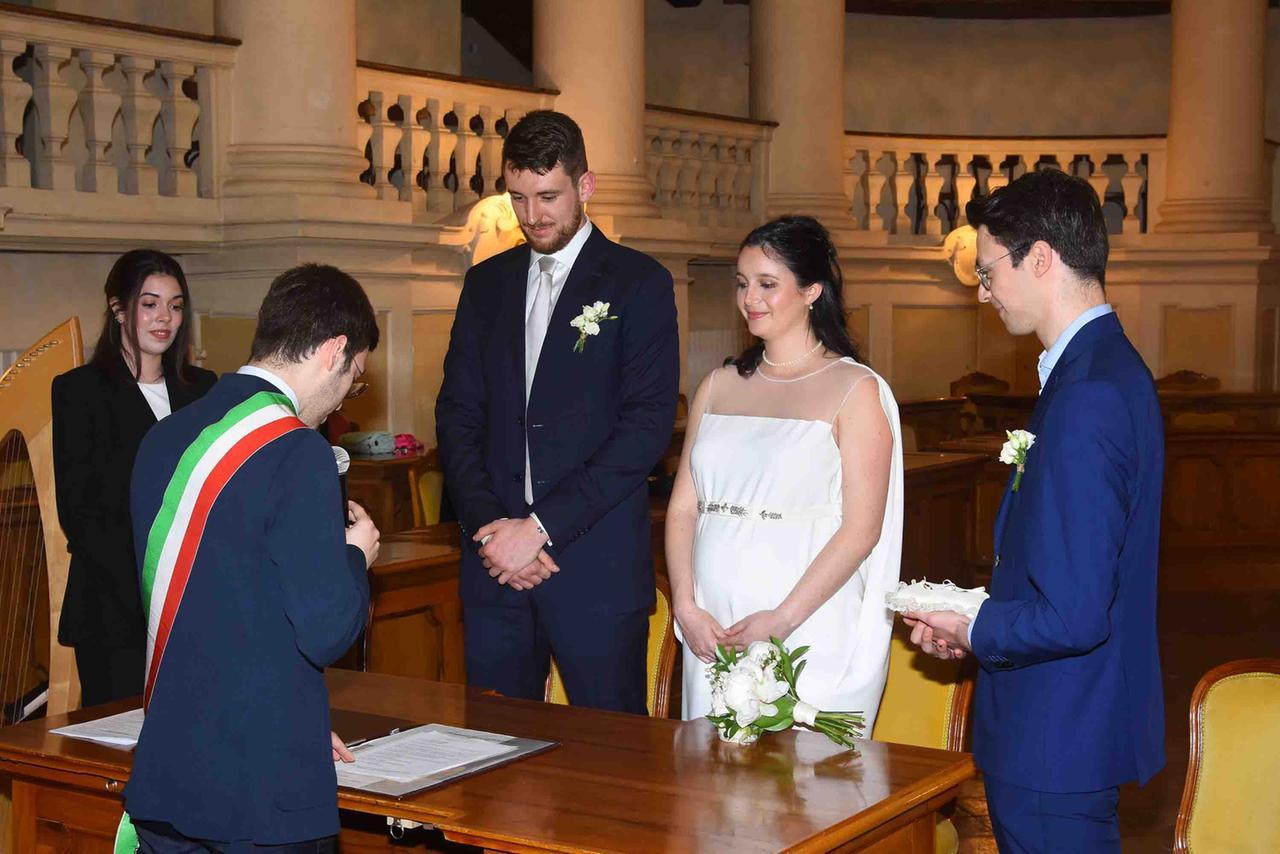 Alessandro Lever e Camilla sposi a Reggio Emilia