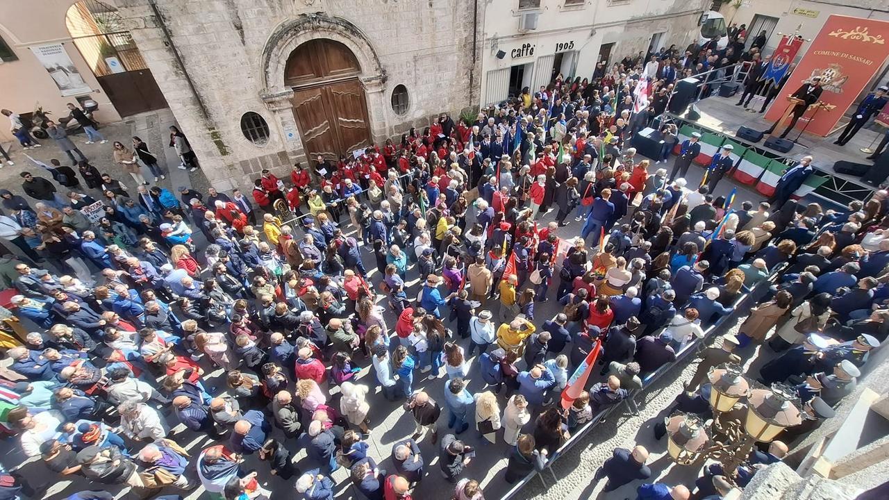 Un momento della manifestazione  <em><strong>(foto e video di Ivan Nuvoli)</strong></em>