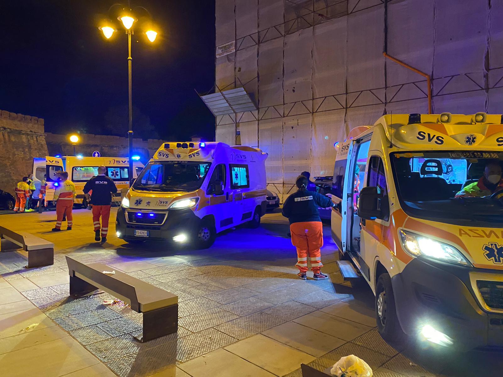 Ambulanze della Svs (foto d'archivio)