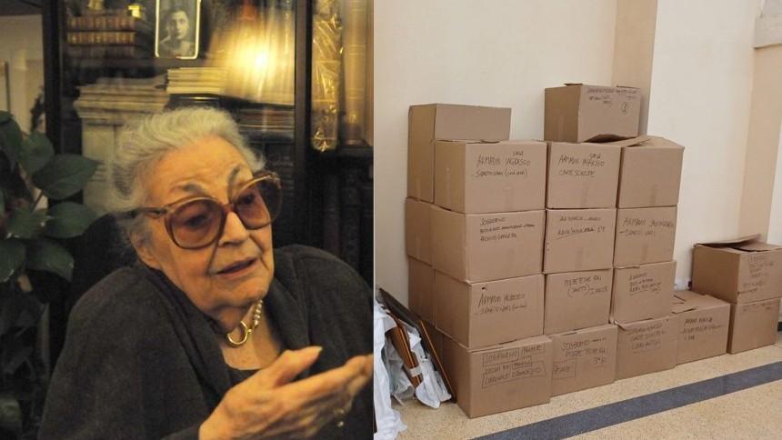 
	Lia Origoni e una parte del suo archivio

