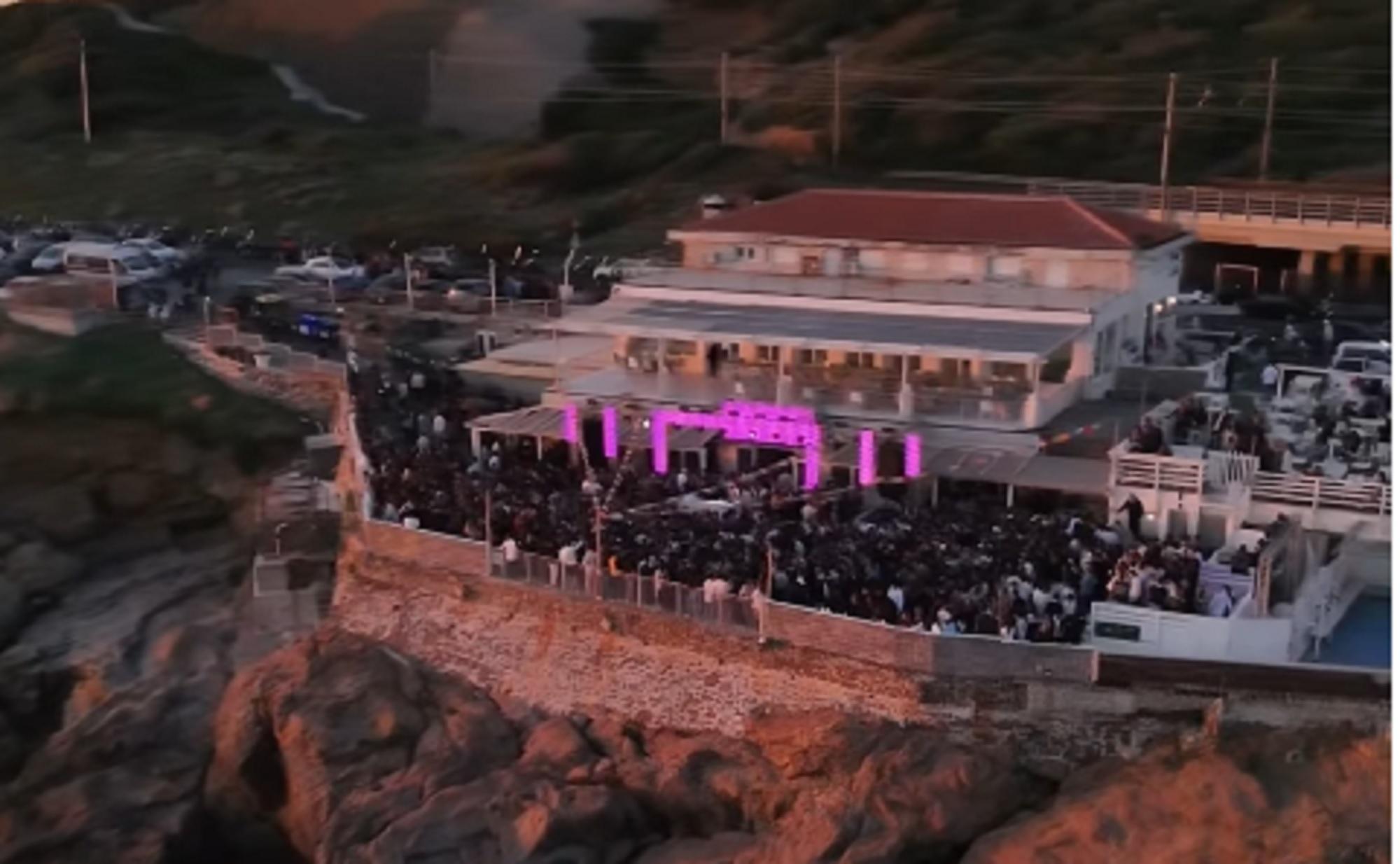 Una panoramica dell'area della discoteca lo scorso 25 Aprile