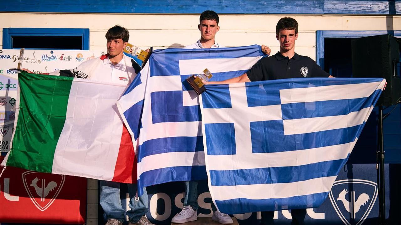 Il podio con Kristian Porcu <em>(foto di Robert Hajduk)</em>