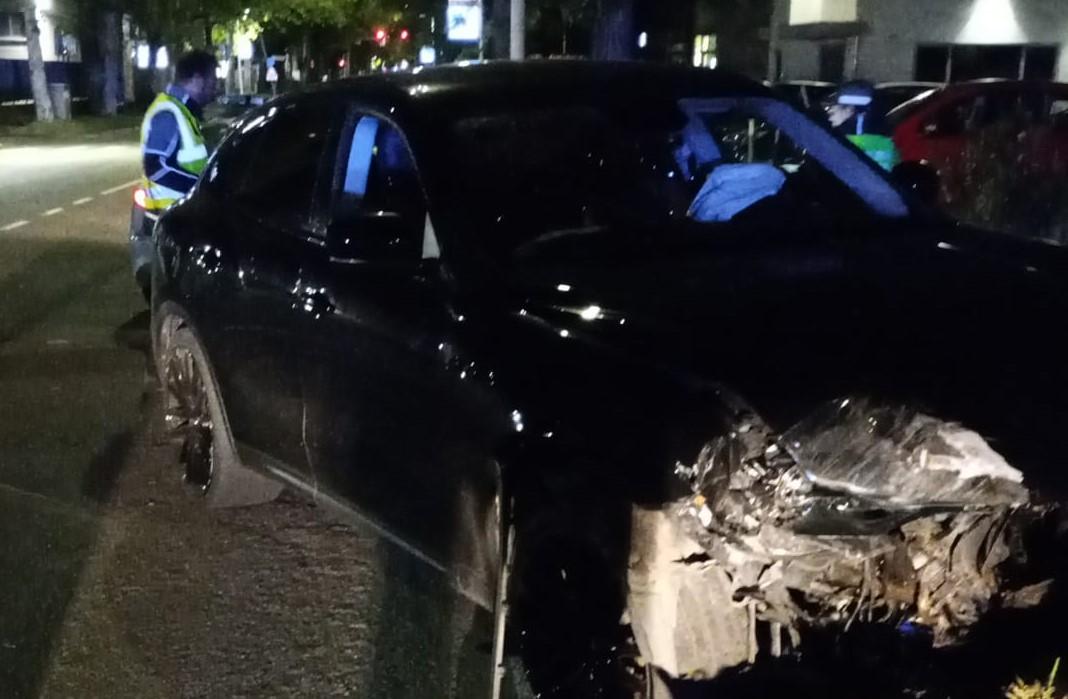 L'auto dopo lo schianto