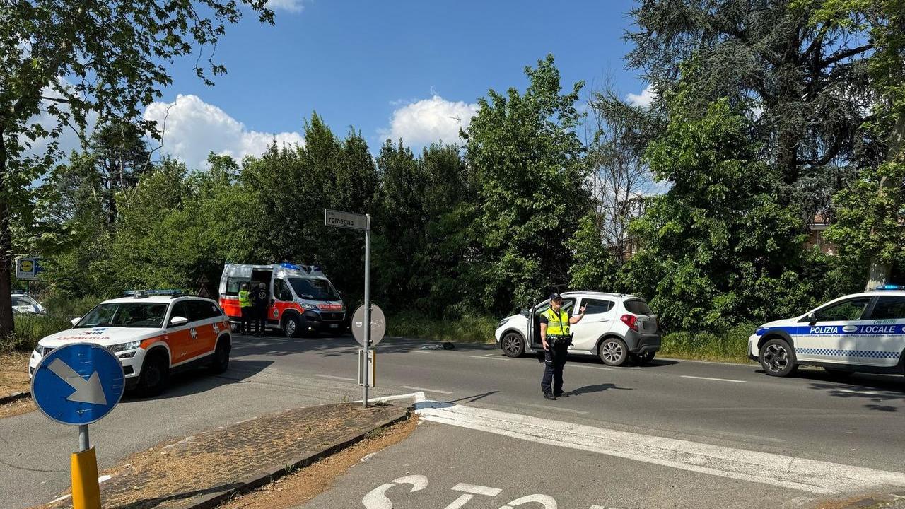 L'incidente in via Vignolese a Spilamberto