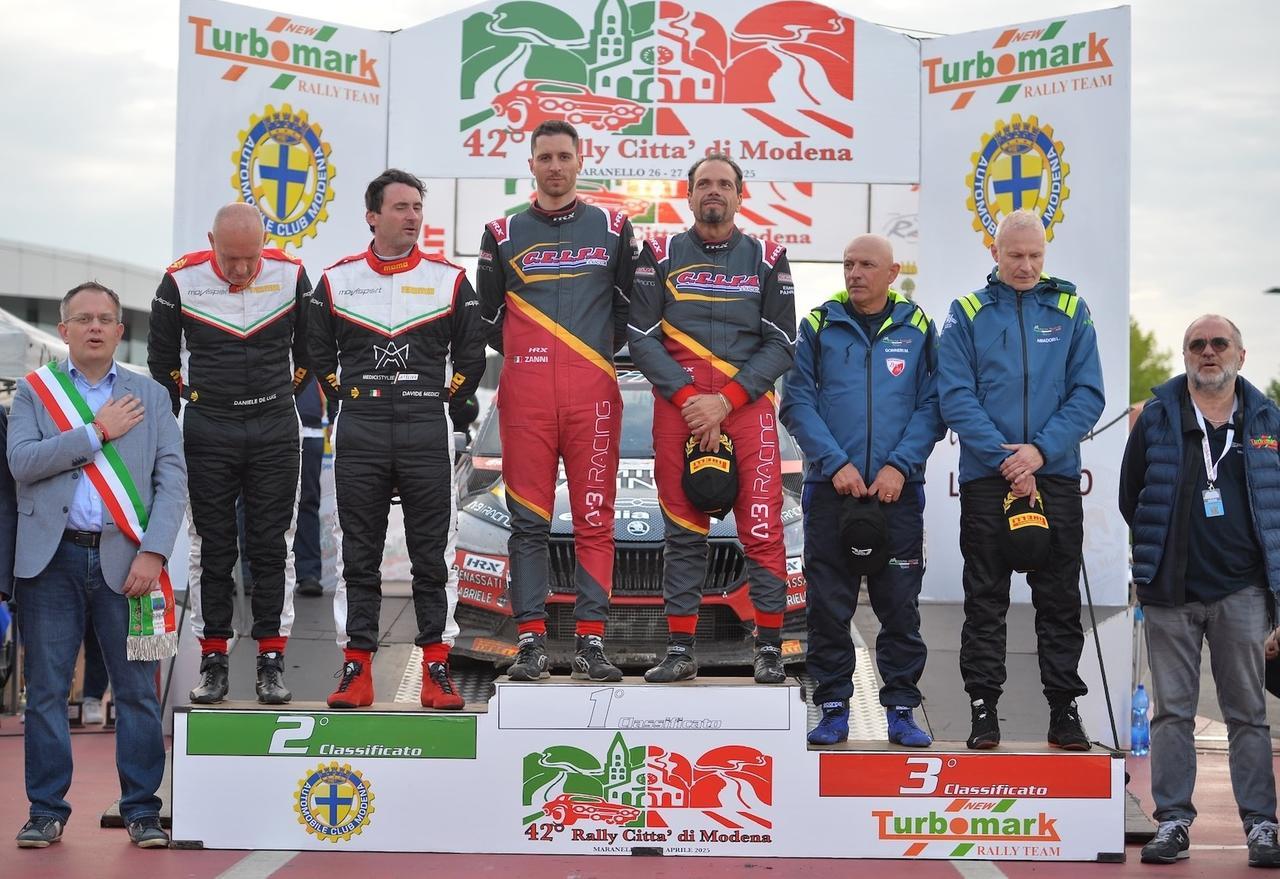 
	Il podio del 42&deg; Rally Citt&agrave; di Modena

