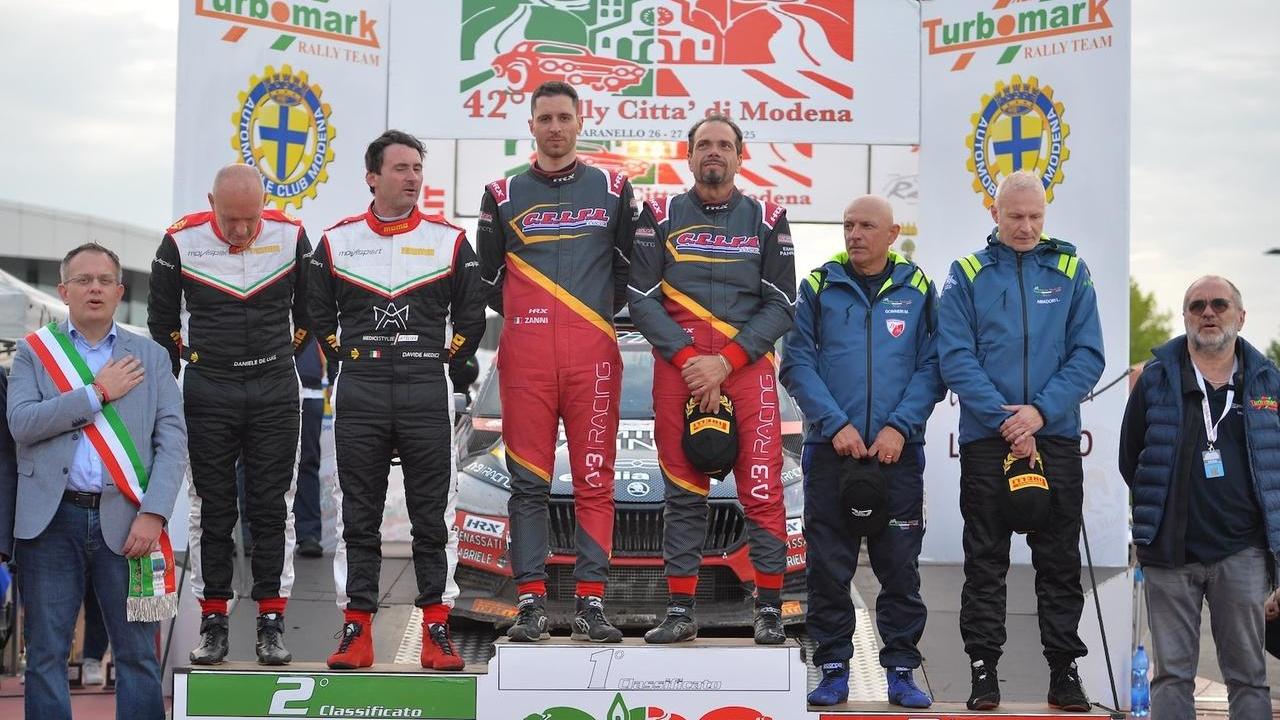 Il podio del 42° Rally Città di Modena