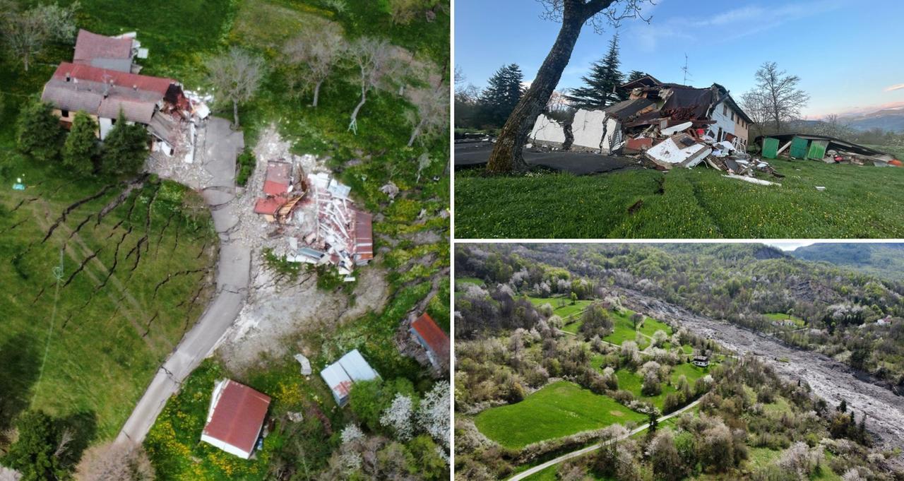 La frana non dà tregua a Boccassuolo: massima attenzione al torrente Dragone