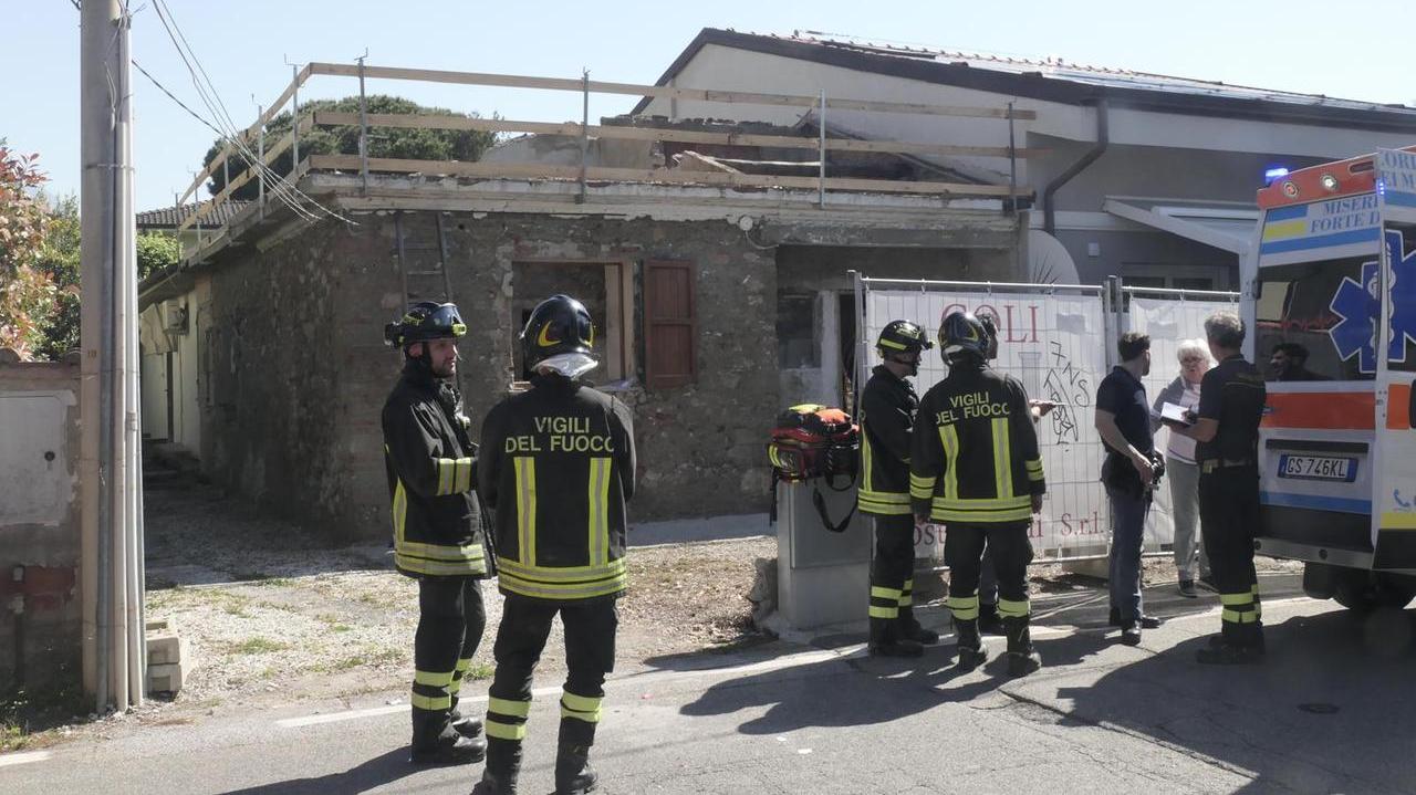 Il luogo dell'incidente (foto Paglianti)