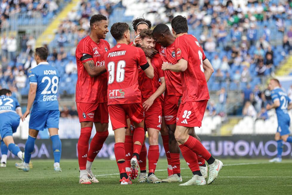 
	La gioia nerazzurra dopo il gol di Tramoni a Brescia

