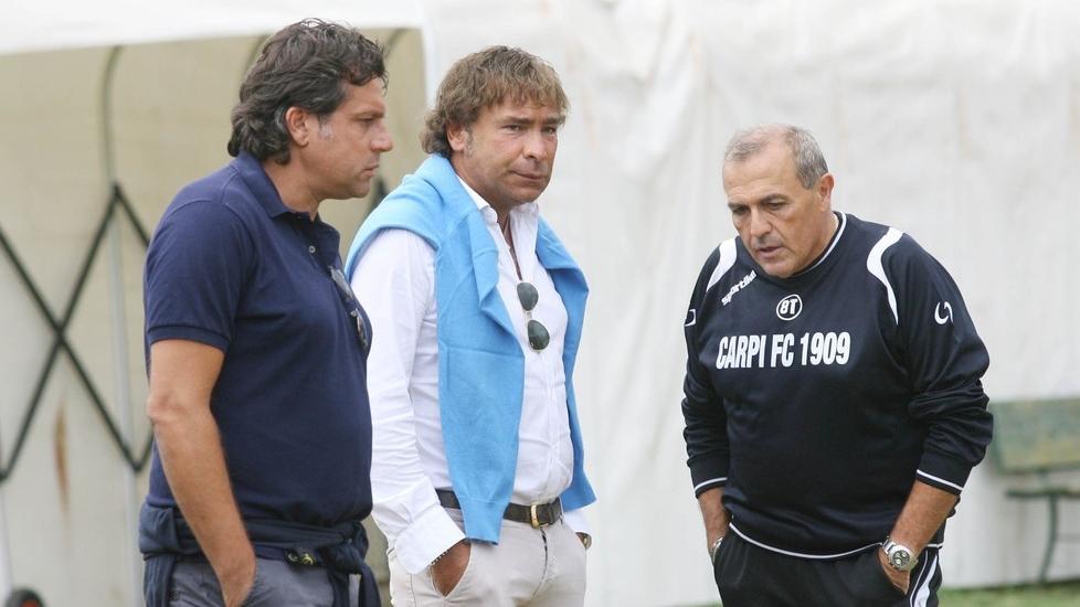 Cristiano Giuntoli, Stefano Bonacini e Fabrizio Castori