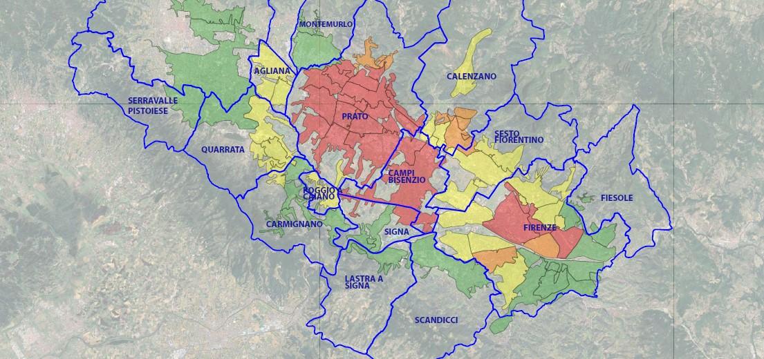 
	Le zone interessate dai cali di pressione durante i lavori

