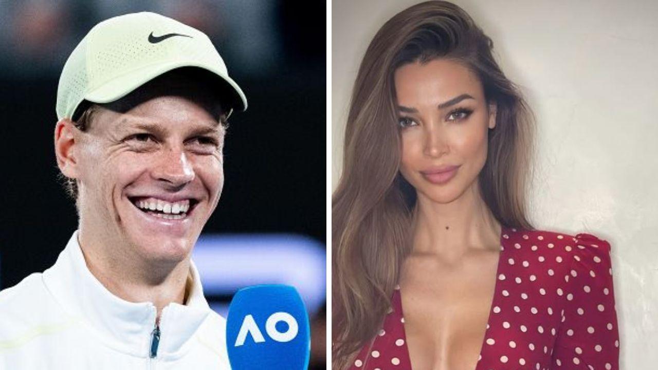 Jannik Sinner e Lara Leito (foto da Ig)