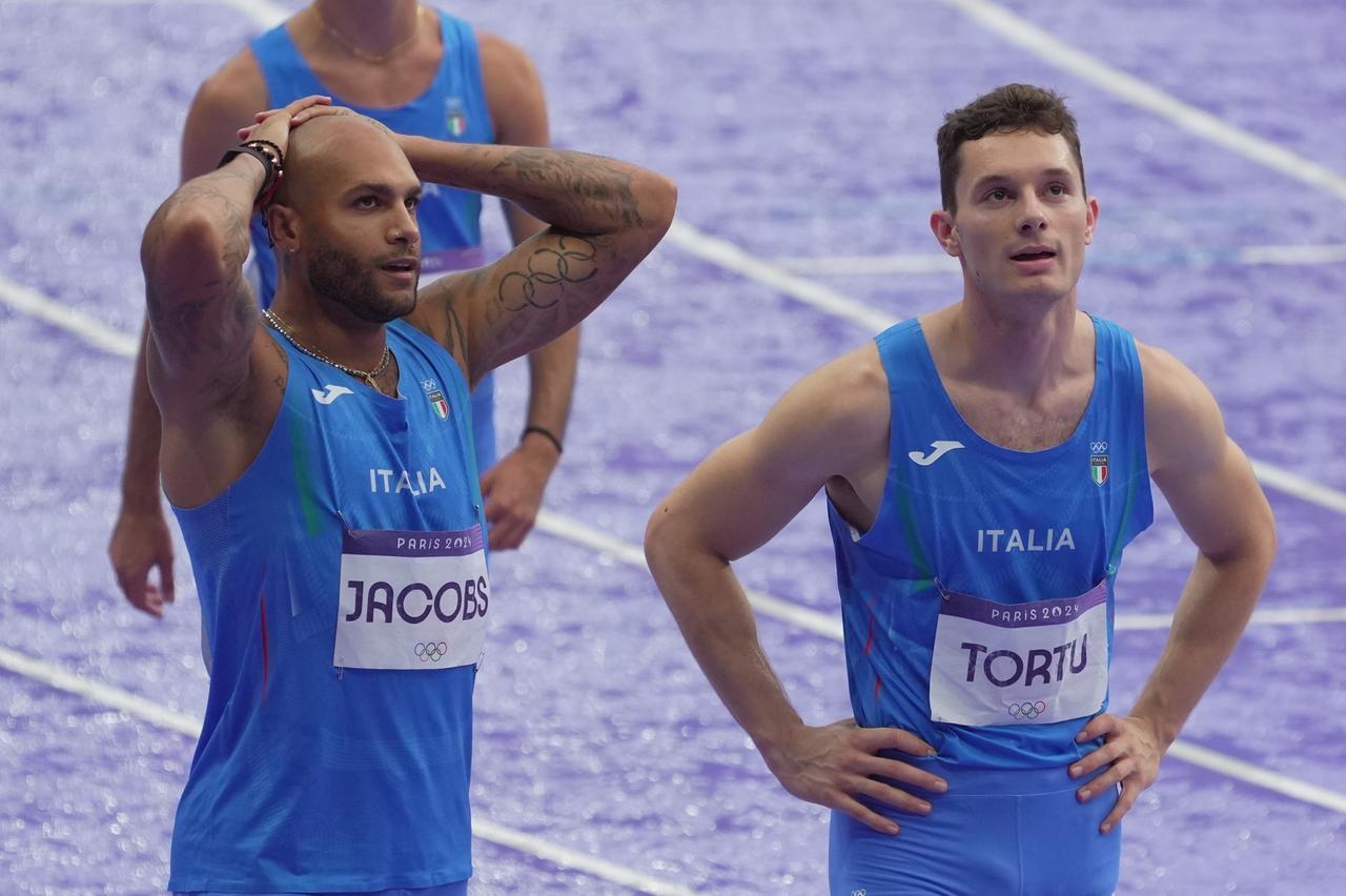 
	Marcell Jacobs e Filippo Tortu in pista

