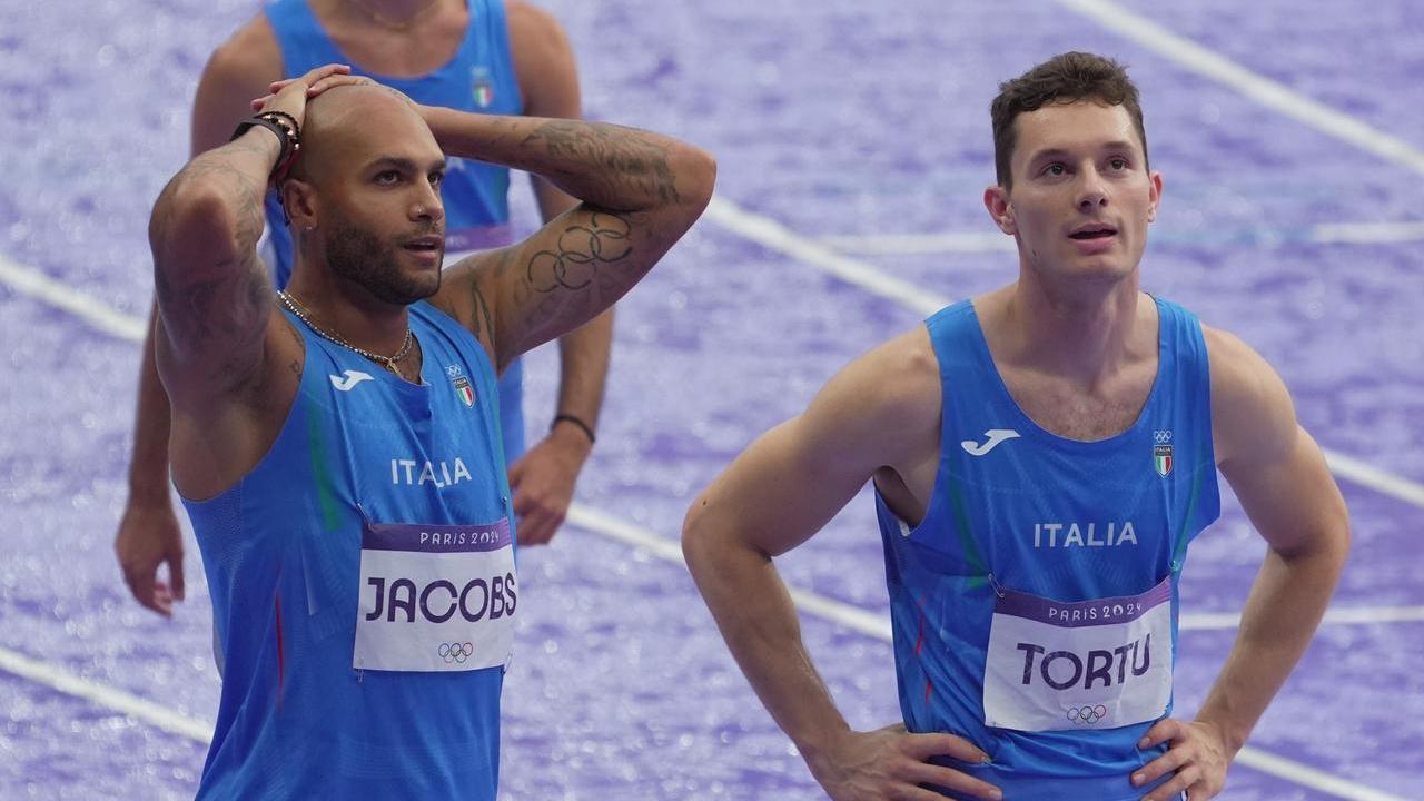 Marcell Jacobs e Filippo Tortu in pista
