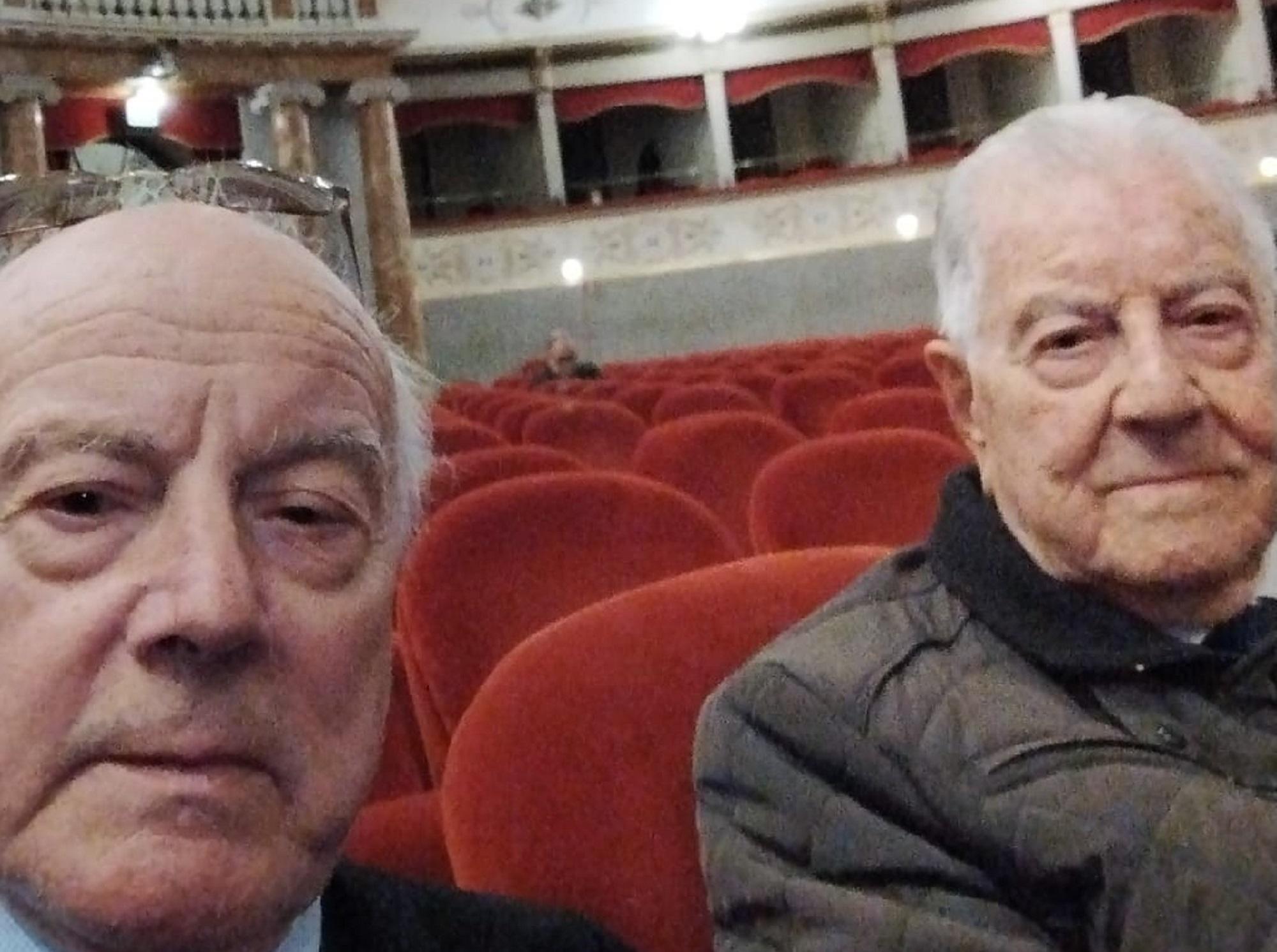 A destra Aldo Di Batte con il fratello Nedo