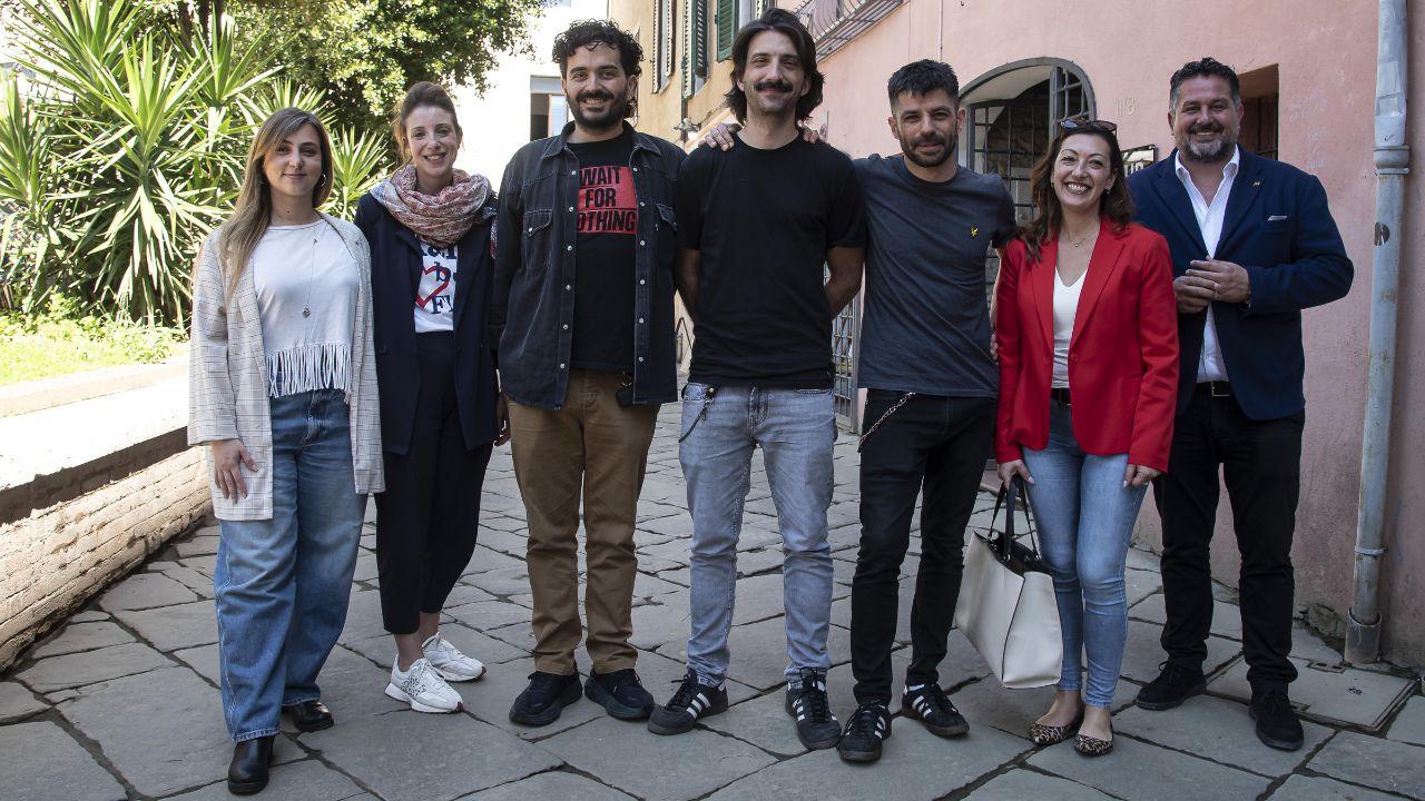 
	Da sinistra Angelica Gismondi,&nbsp;Elisa Zoni, Alessandro Amato, Turbanti e Falsetti, Francesca Mondei e l&rsquo;assessore di Grosseto Luca Agresti (foto Bf)


