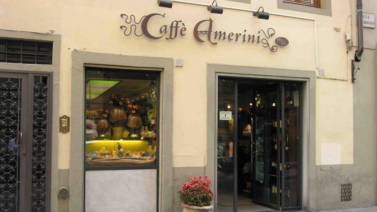 Il Caffè Amerini in via della Vigna Nuova a Firenze
