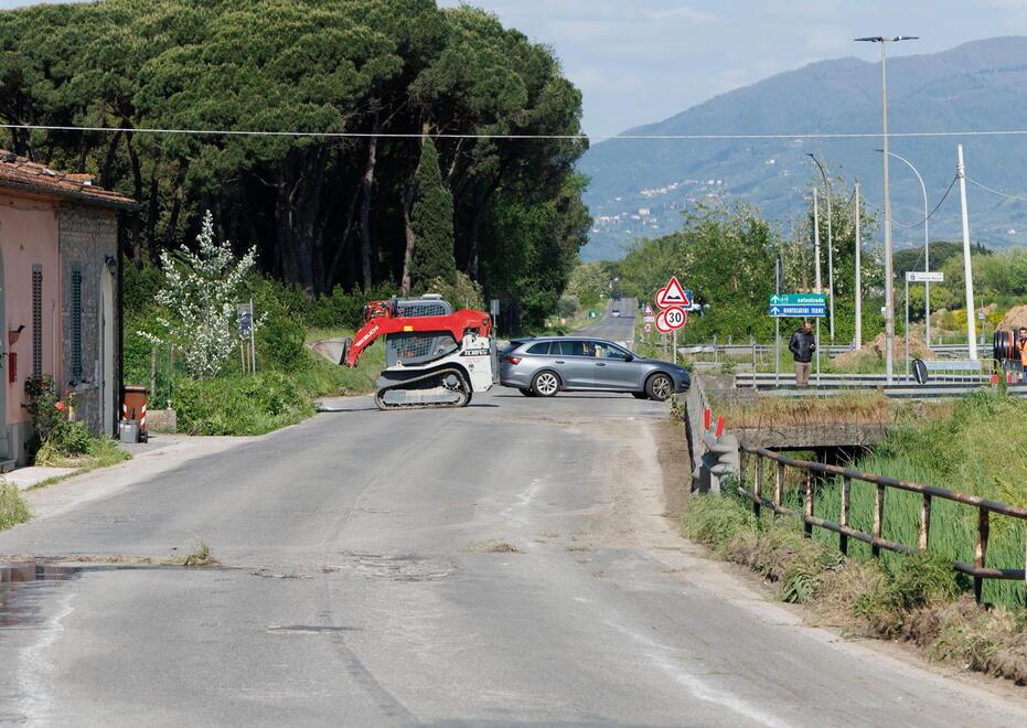 
	Il tratto interessato dai lavori (foto Nucci)

