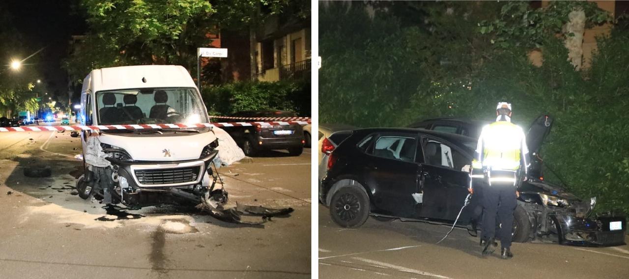 Schianto in viale Tassoni, travolti due pedoni: 35enne gravissimo