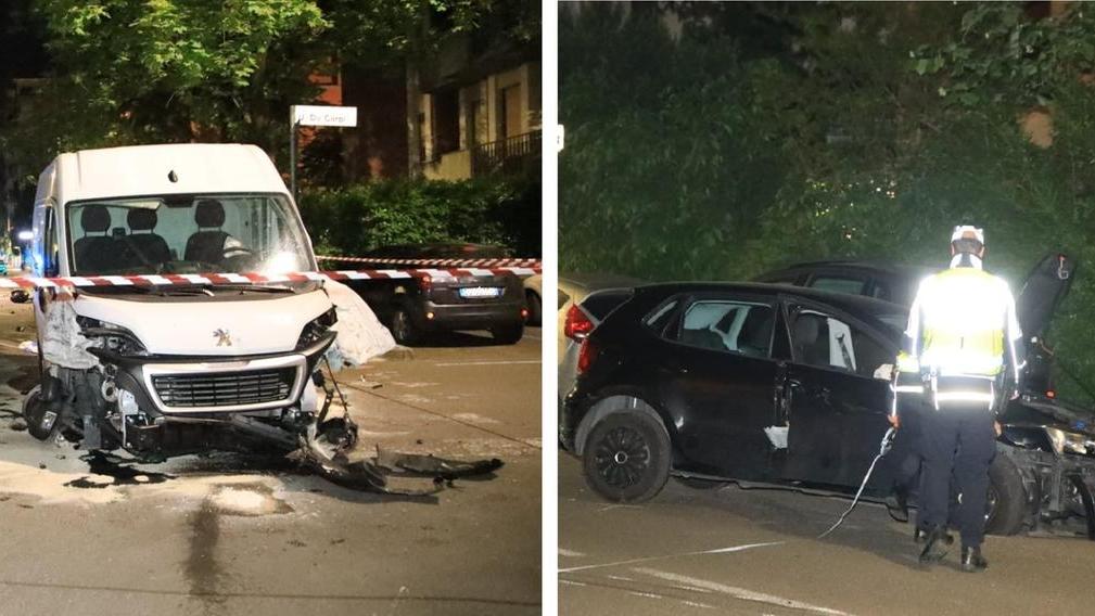 Schianto in viale Tassoni, travolti due pedoni: 35enne gravissimo