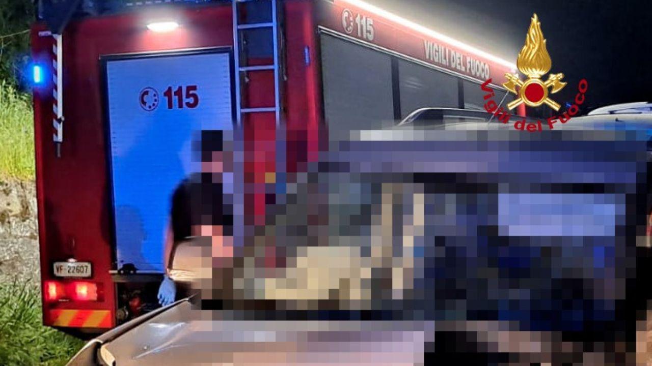 
	L'intervento dei vigili del fuoco

