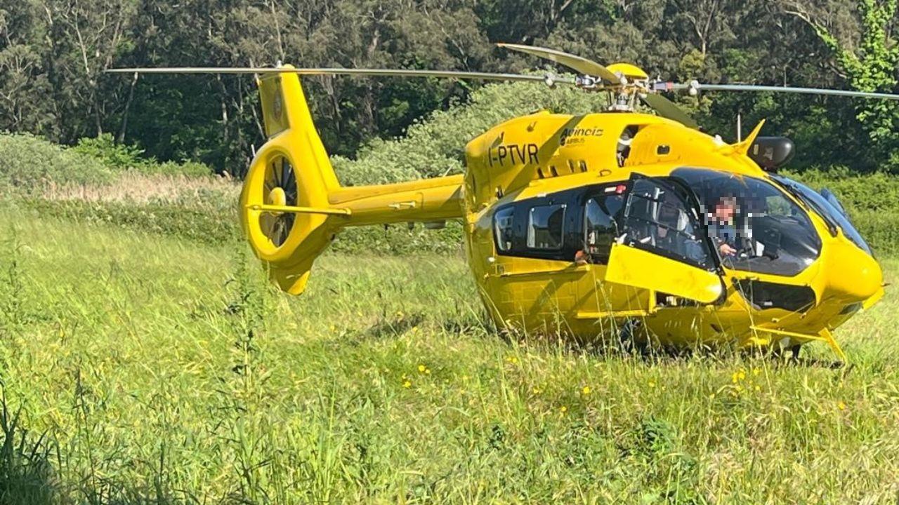 L'elisoccorso intervenuto 