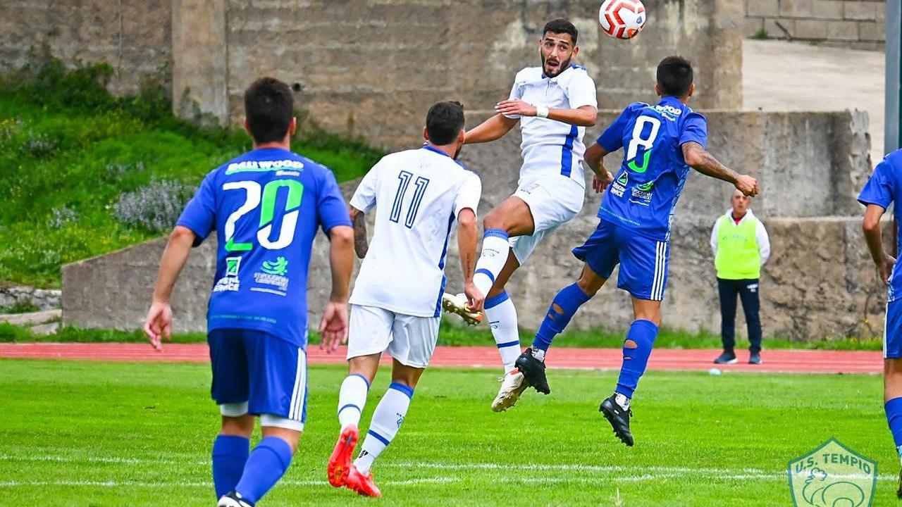 Un momento della gara di andata di regular season tra Tempio e Monastir