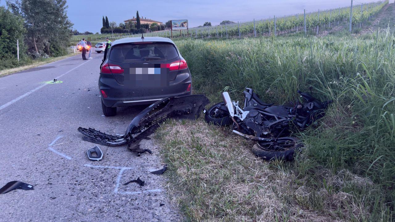 L'incidente (foto Nucci)