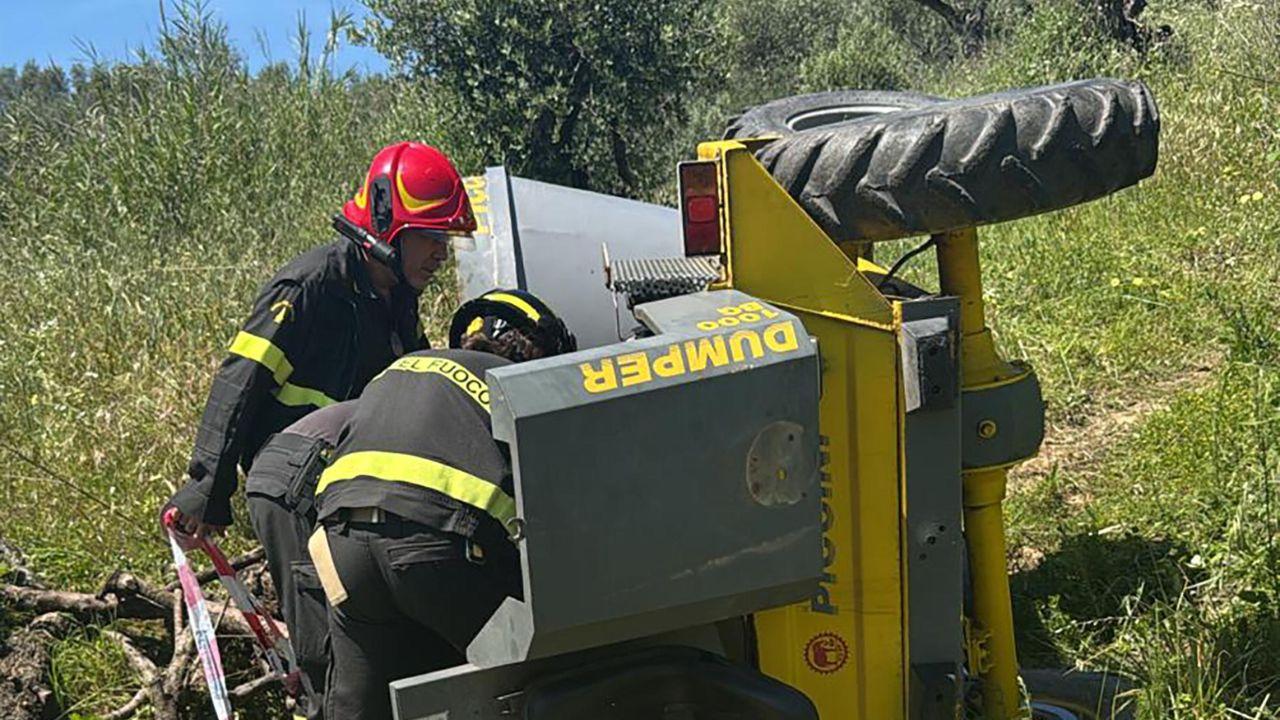 I vigili del fuoco sul posto (foto Nucci)