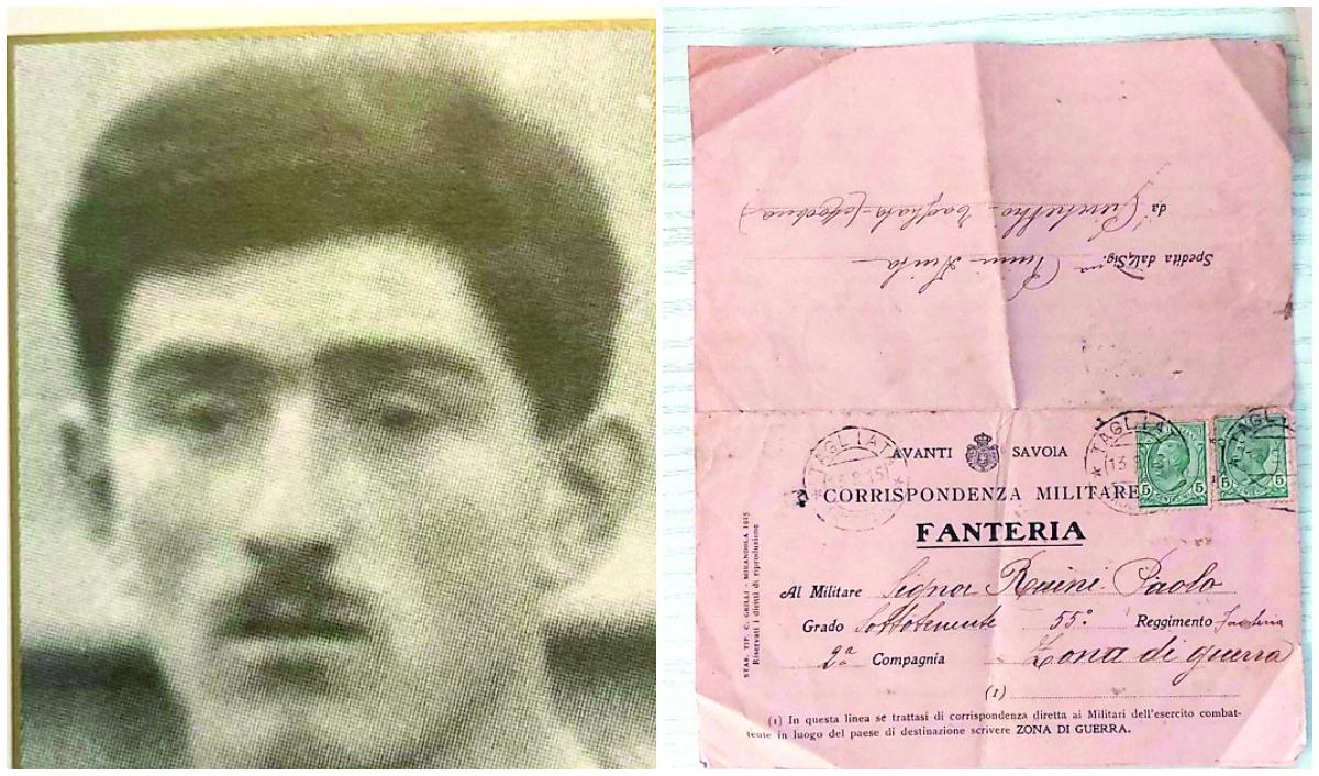 Paolo Ruini, ex militare e calciatore dei gialli (Foto dal libro Modena Football Club 1912-2012 Artioli Editore)