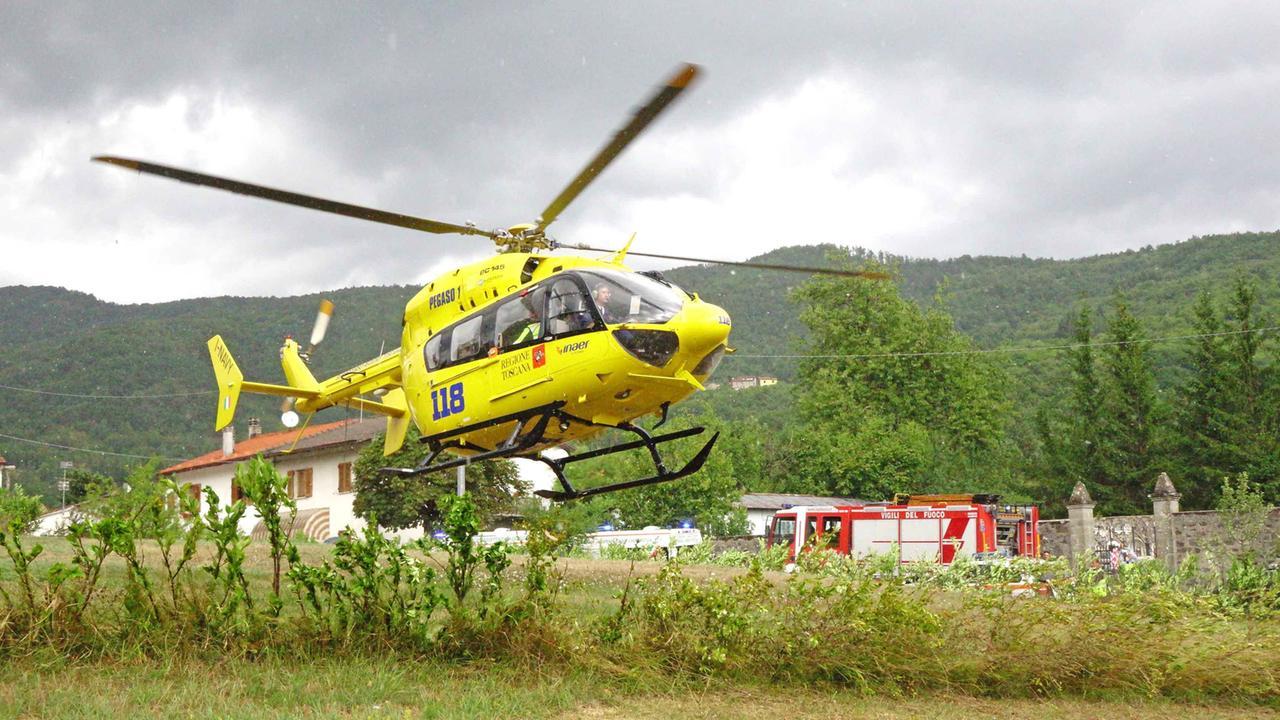Si ferisce con la motozappa, trasportato con Pegaso a Bologna da Sambuca