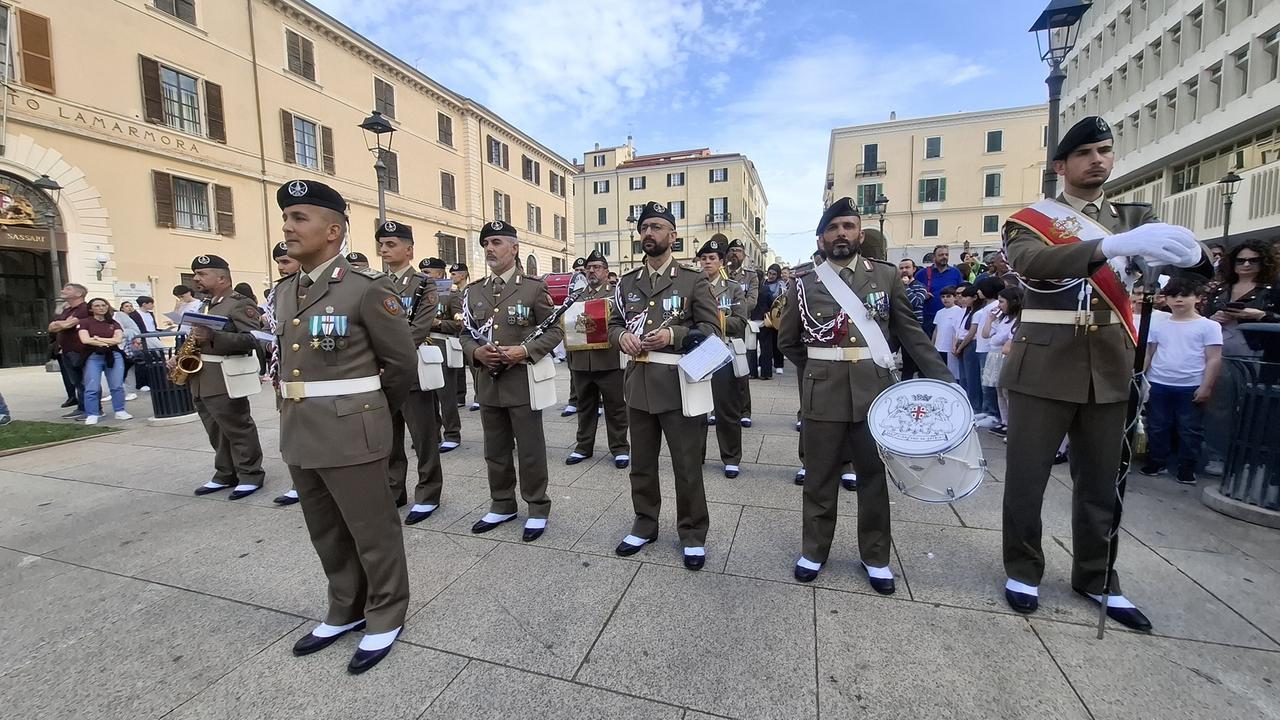 La banda della Brigata Sassari  <em><strong>(foto e video Ivan Nuvoli)</strong></em>