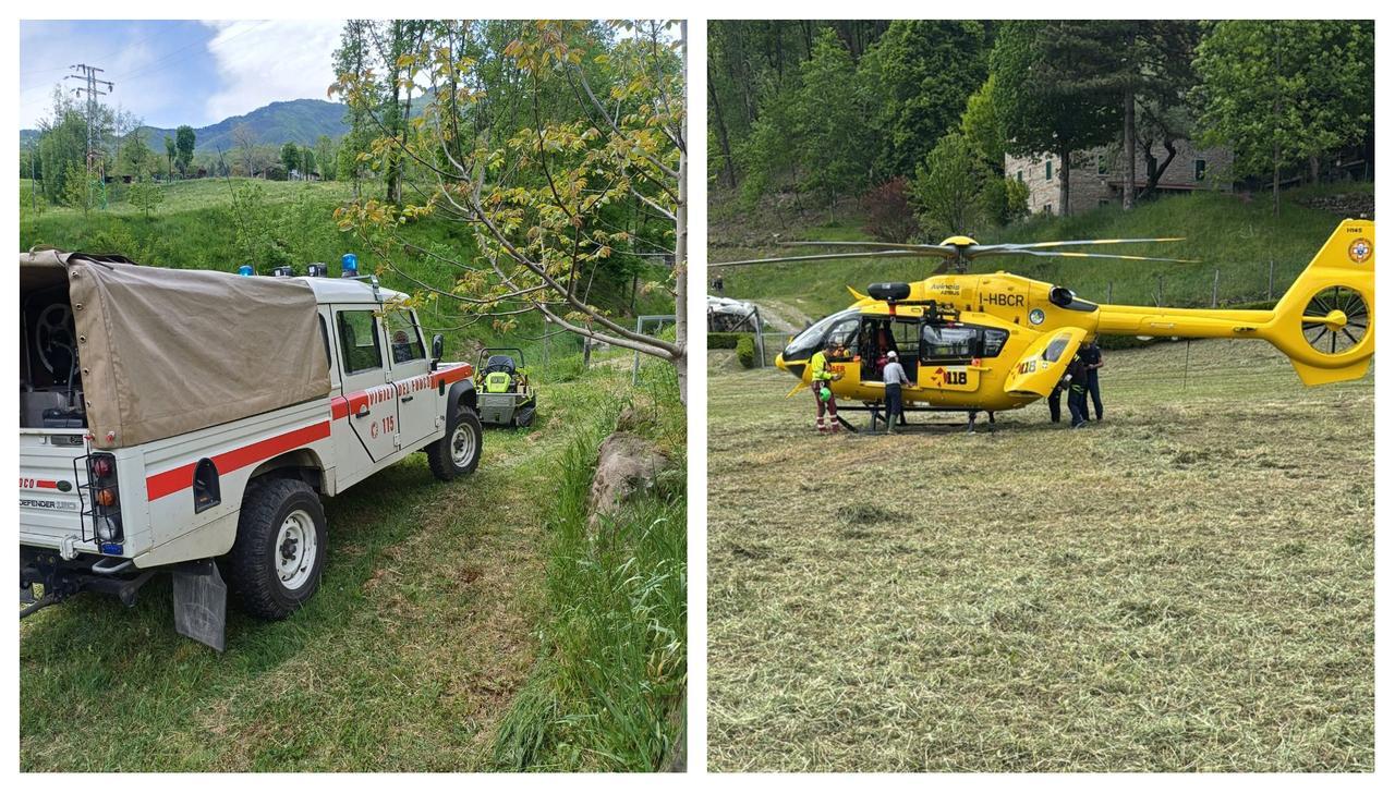Si ribalta il trattore tagliaerba: imprenditore resta schiacciato a Fanano