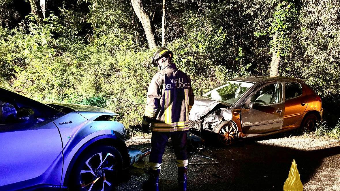 Le macchine coinvolte nell'incidente