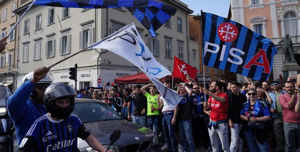 
	I festeggiamenti in piazza Garibaldi (foto Stick)

