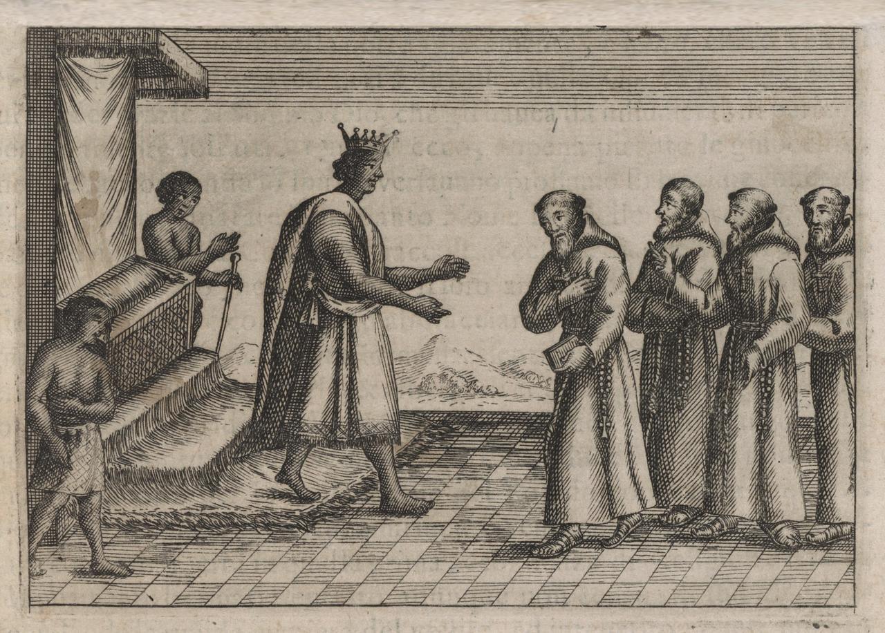 
	Il re Garcia II del Congo accoglie Fra Bonaventura di Sardegna

