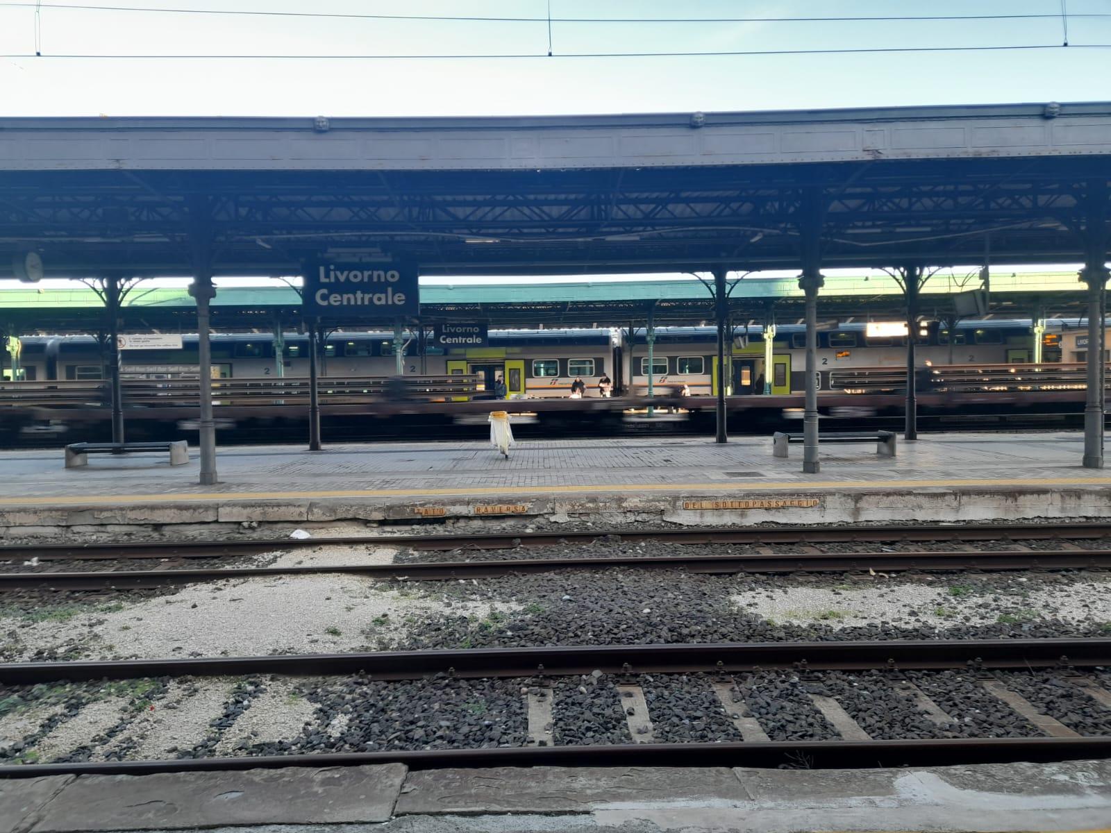 La stazione di Livorno centrale (foto d'archivio)