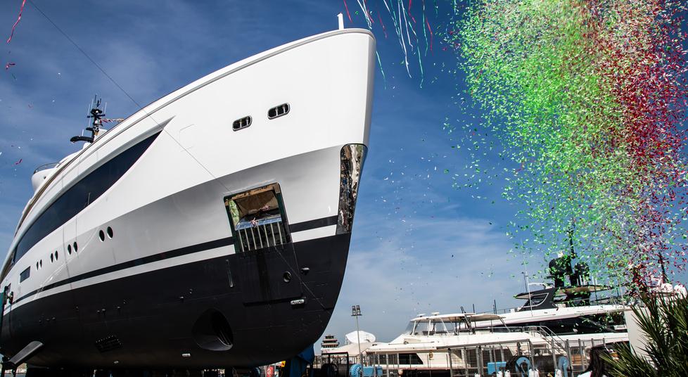 Livorno, nuovo super yacht varato da Benetti
