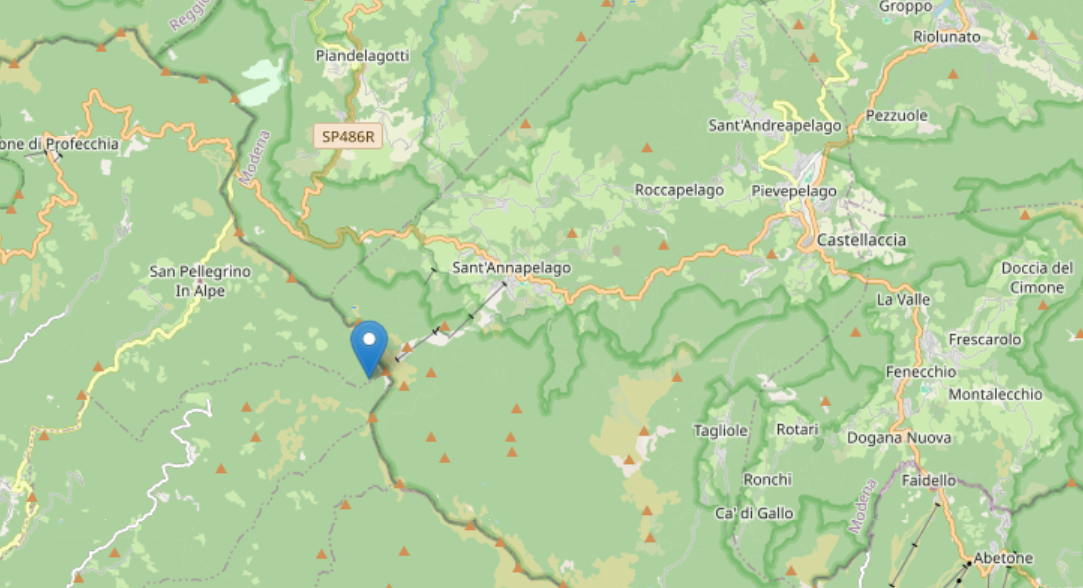 Lieve scossa di terremoto in Appennino, epicentro in Garfagnana: «Si è sentita bene»