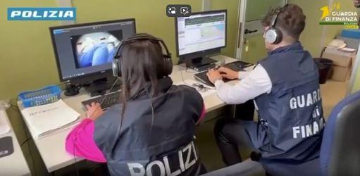 
	L'operazione condotta da Polizia postale e Guardia di finanza

