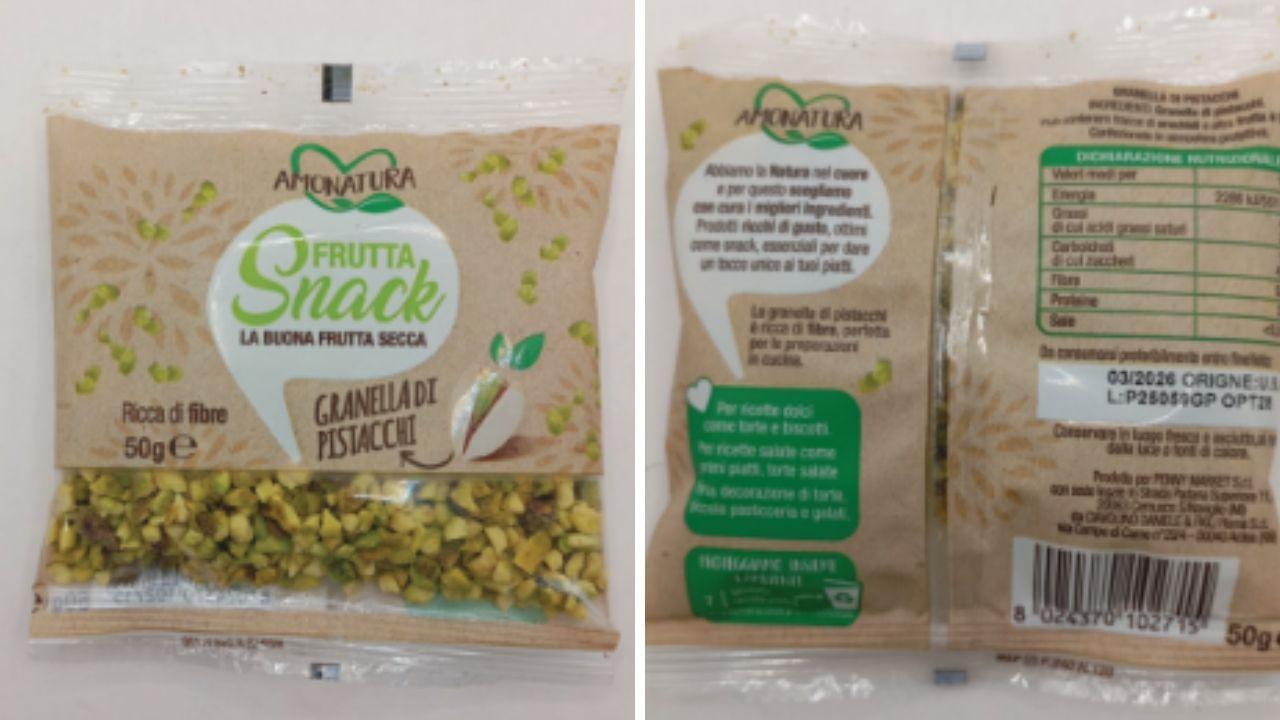 Pistacchi contaminati: richiamo di Penny Market anche in Toscana. Se avete questo prodotto in casa non consumatelo