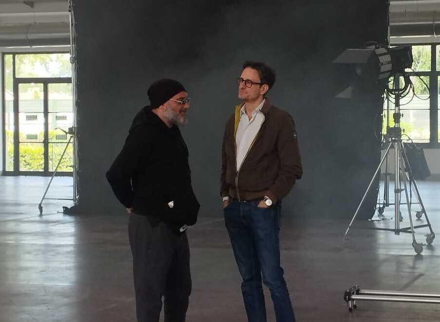 
	A sinistra l'artista Simone Bianchi con il direttore di Lucca Comics &amp; Games Emanuele Vietina

