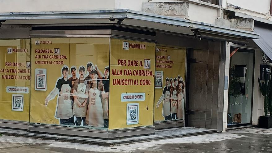 La futura sede della Piadineria