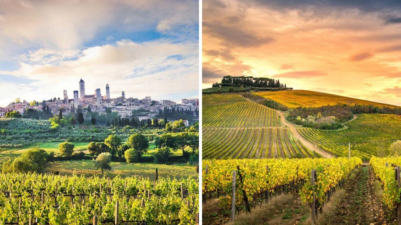 
	San Gimignano e le colline del Chianti

