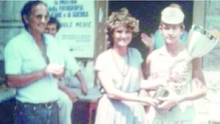 Un giovane Marco Pantani sul nostro Appennino