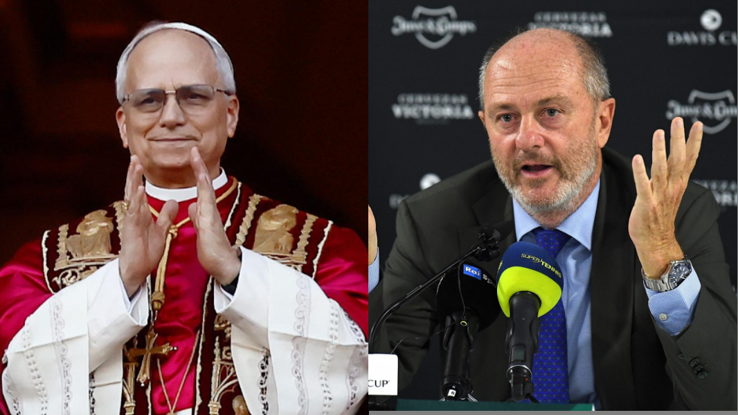 Angelo Binaghi invita papa Leone agli internazionali di tennis