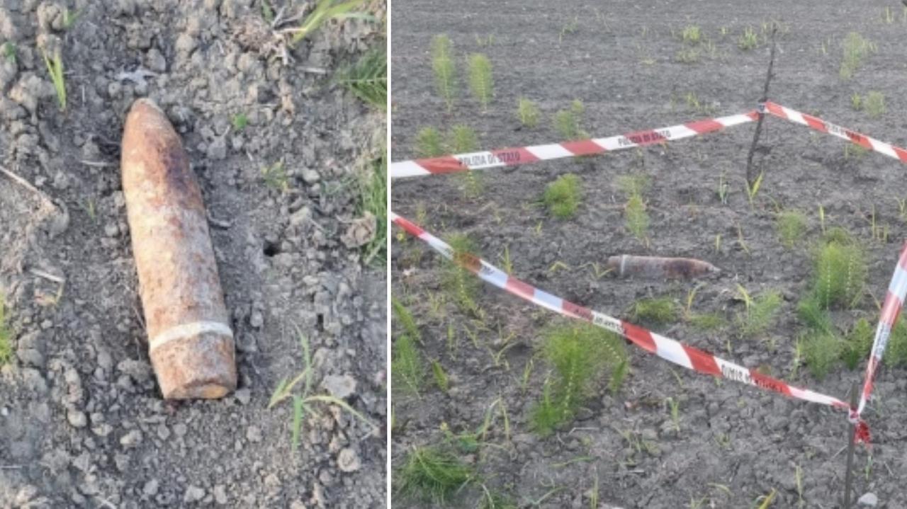 Bomba tedesca fatta brillare a Mirandola: era stata trovata nei campi