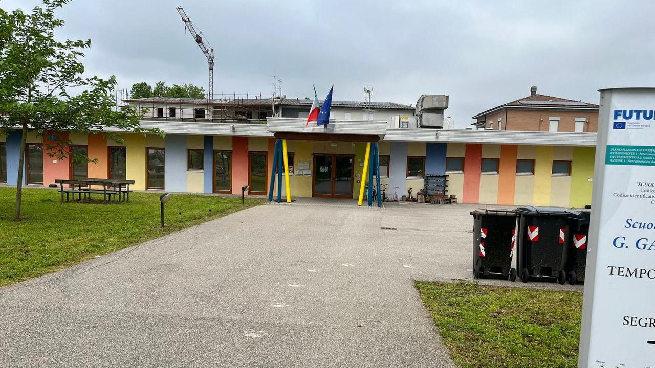 La sede temporanea dell'asilo Muratori