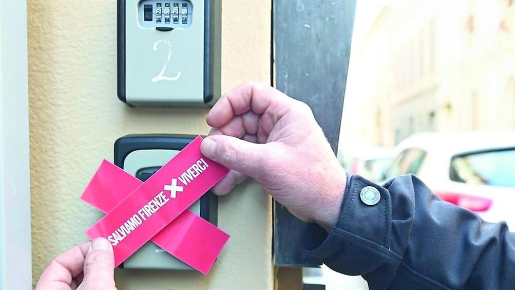 Una protesta a Firenze contro le "key box"