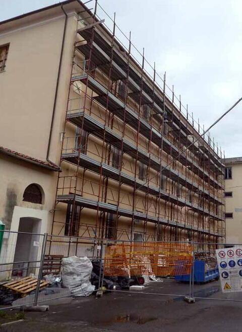 Il cantiere (foto Cuffaro)
